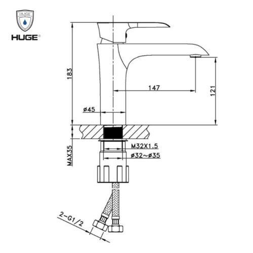 vòi lavabo h-6800v