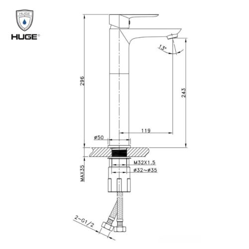 vòi lavabo H-6200AB