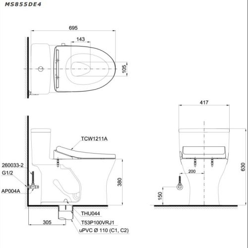 bản vẽ MS855DE4