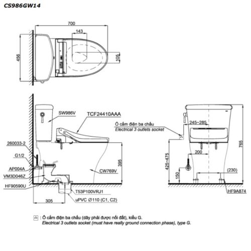 bản vẽ CS986GW14
