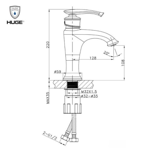 vòi lavabo H-1900V