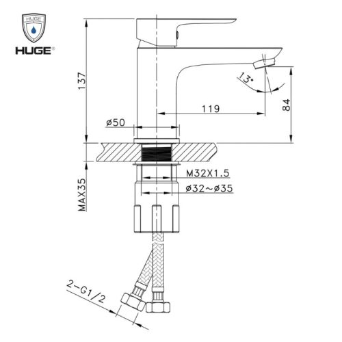 vòi lavabo H-6200V