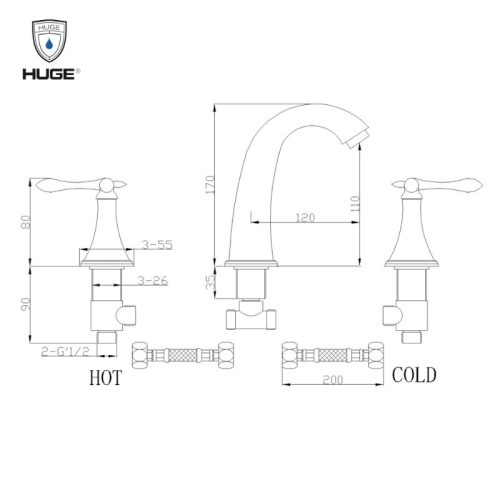 vòi lavabo H-W300VG