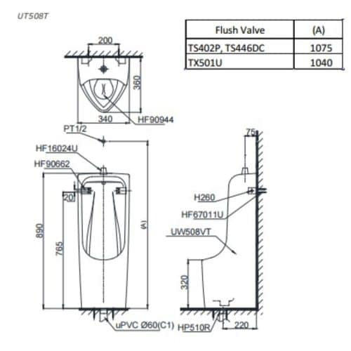 bản vẽ UT508T
