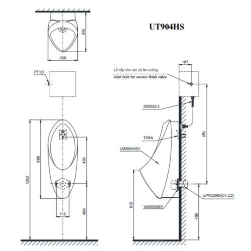 bản vẽ UT904HN