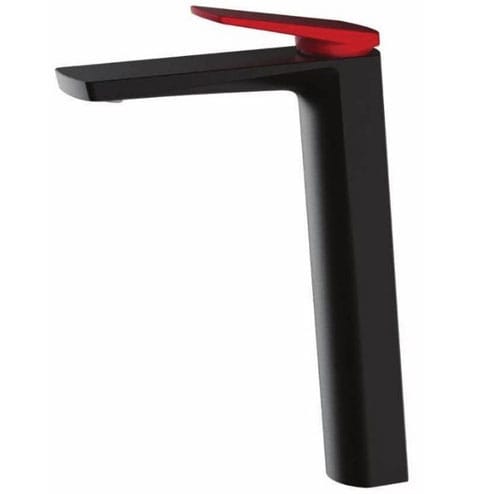 Vòi chậu rửa mặt 1 lỗ đen HCG 03-2 cao