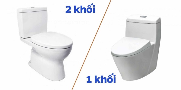 So sánh bồn cầu 1 khối và 2 khối, nên chọn mua loại nào?