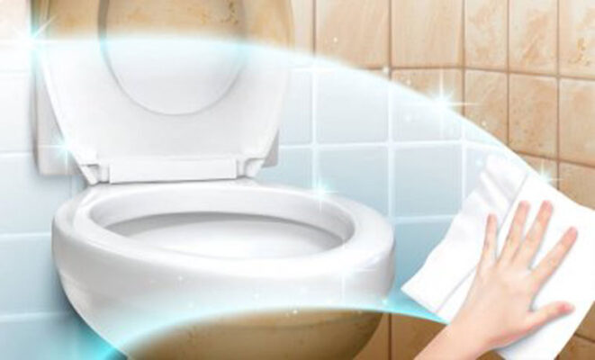 làm sạch bóng thiết bị vệ sinh