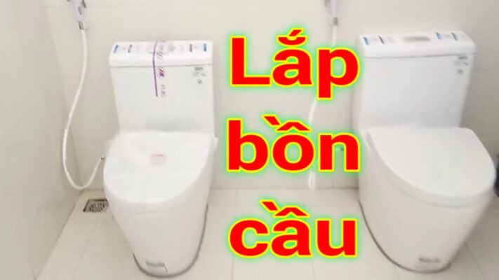 Cách lắp đặt bồn cầu 2 khối đúng kỹ thuật, kích thước chuẩn