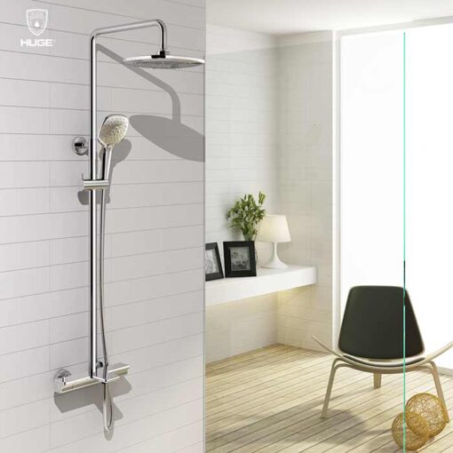 Kích thước vòi tắm sen cây phù hợp với diện tích của phòng tắm