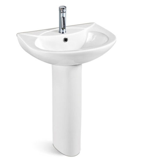 Chậu lavabo Gucen G-LVD01 chân cao