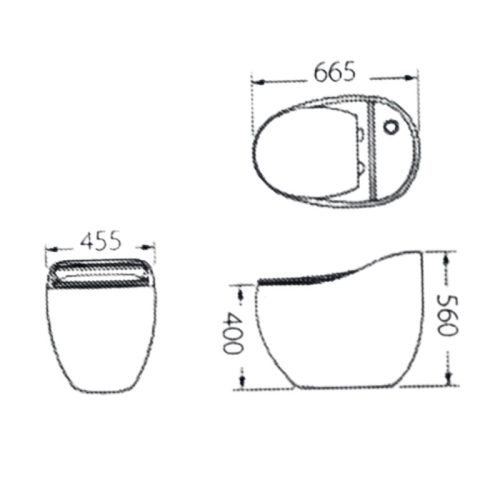 bồn cầu gucen G-96W