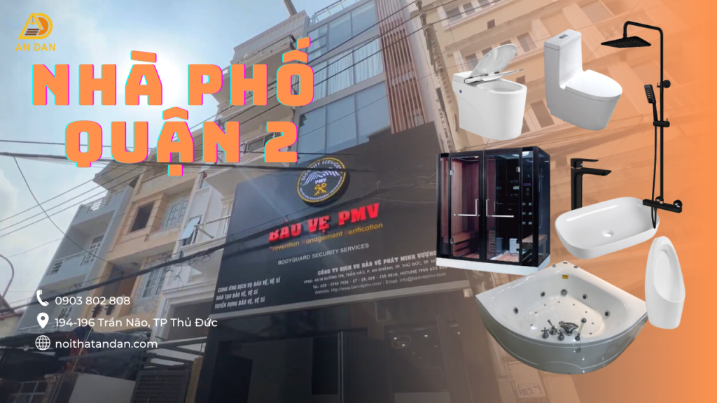 Công trình thi công thiết bị vệ sinh tại Nhà phố Quận 2 cao cấp