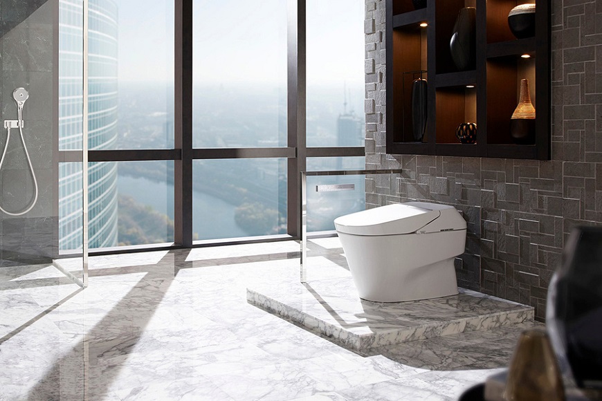 Bồn cầu thông minh Washlet là một sản phẩm công nghệ tiên tiến