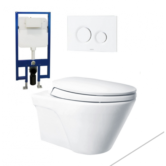 Bồn cầu âm tường TOTO CW822RA/ TOTO MB174P (WH-WH172A)