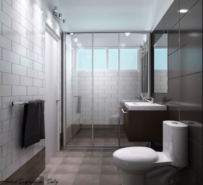Thiết Kế Phòng Tắm Đơn Giản Trong Phòng Ngủ