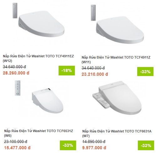 Nắp bàn cầu thông minh tích hợp vòi xịt tự động