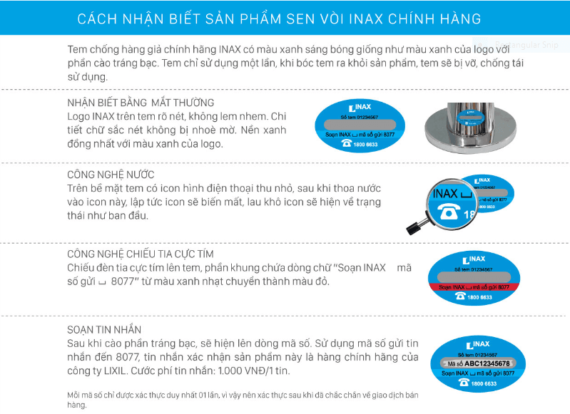 Cách nhận biết sản phẩm Inax chính hãng