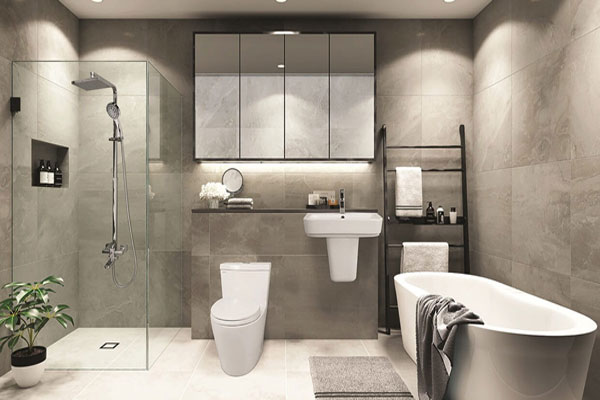 Bồn tắm góc phòng