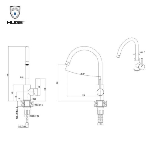 vòi rửa chén H-V1511S