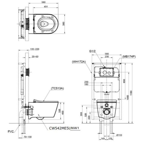 bản vẽ CW542ME5U
