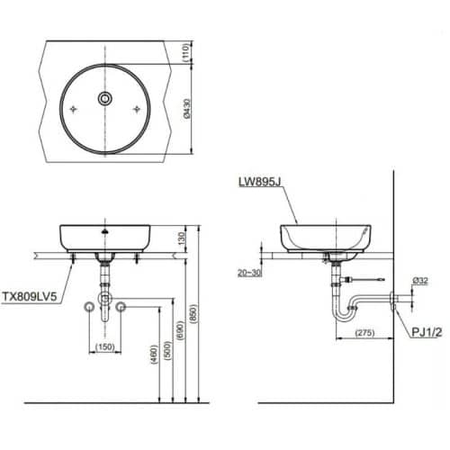 bản vẽ LW895JW