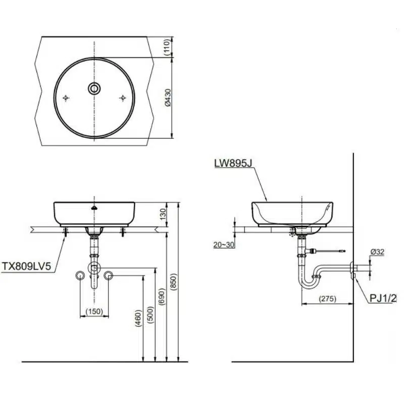 bản vẽ LW895JW