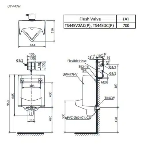 bản vẽ UT447HR