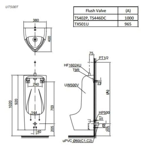 bản vẽ UT500T