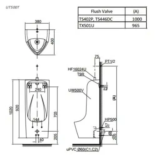 bản vẽ UT500T