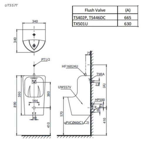 bản vẽ UT557T
