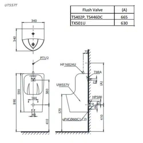 bản vẽ UT557T