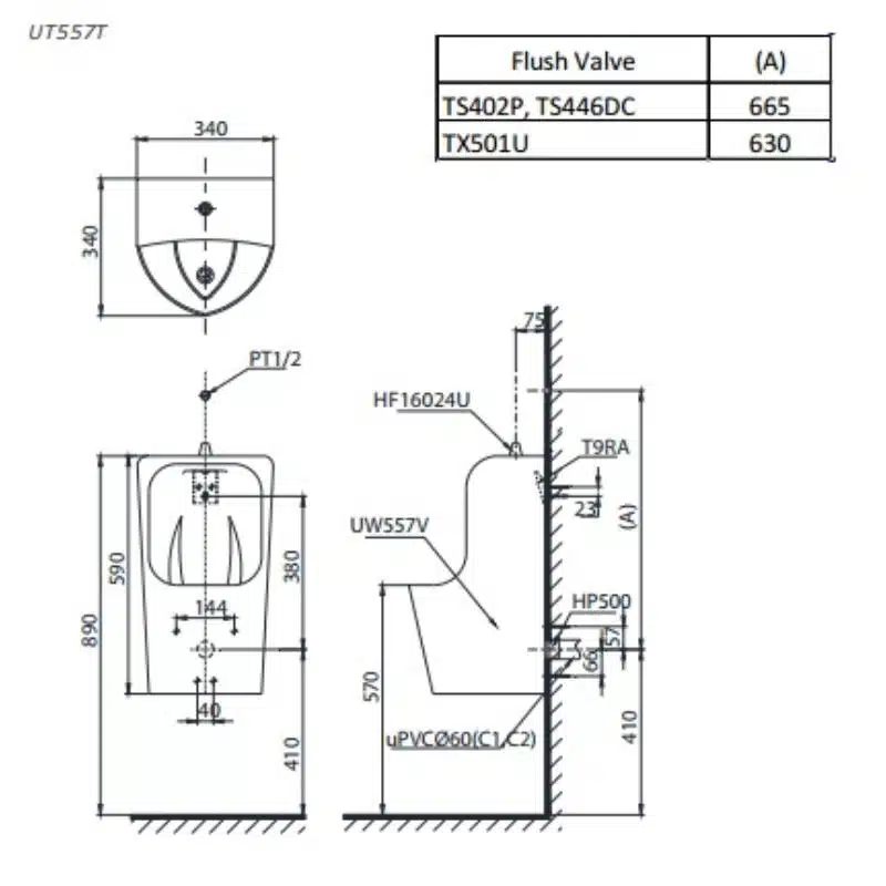 bản vẽ UT557T