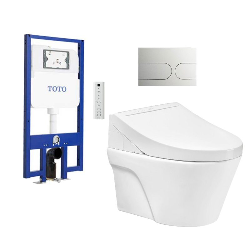 Bồn cầu treo tường thiết kế hiện đại, tiết kiệm không gian và dễ dàng vệ sinh