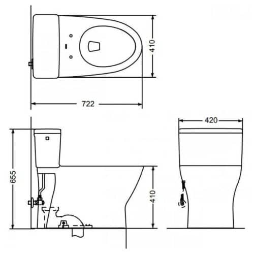 bồn cầu toto MS188VKE4