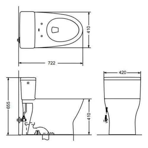 bồn cầu thông minh toto MS188VKW16