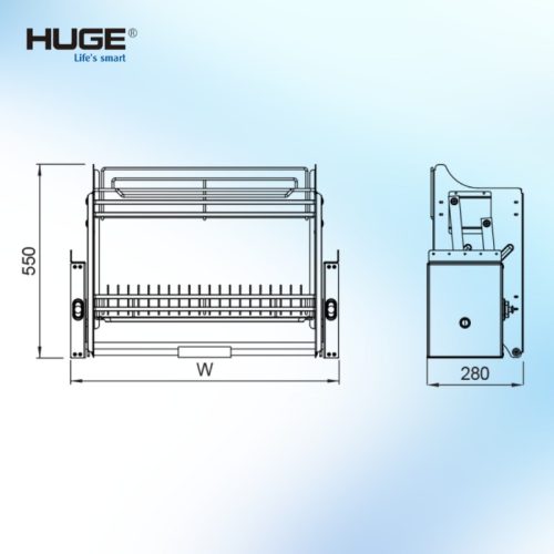 giá chén dĩa di động eco huge