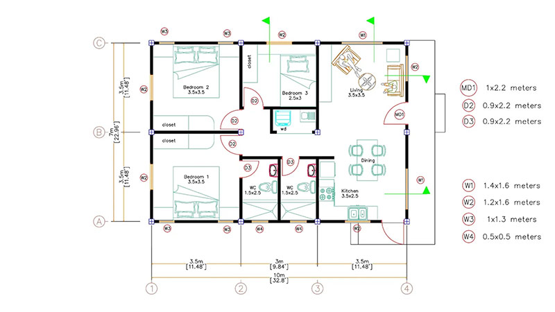 nhà cấp 4 đẹp