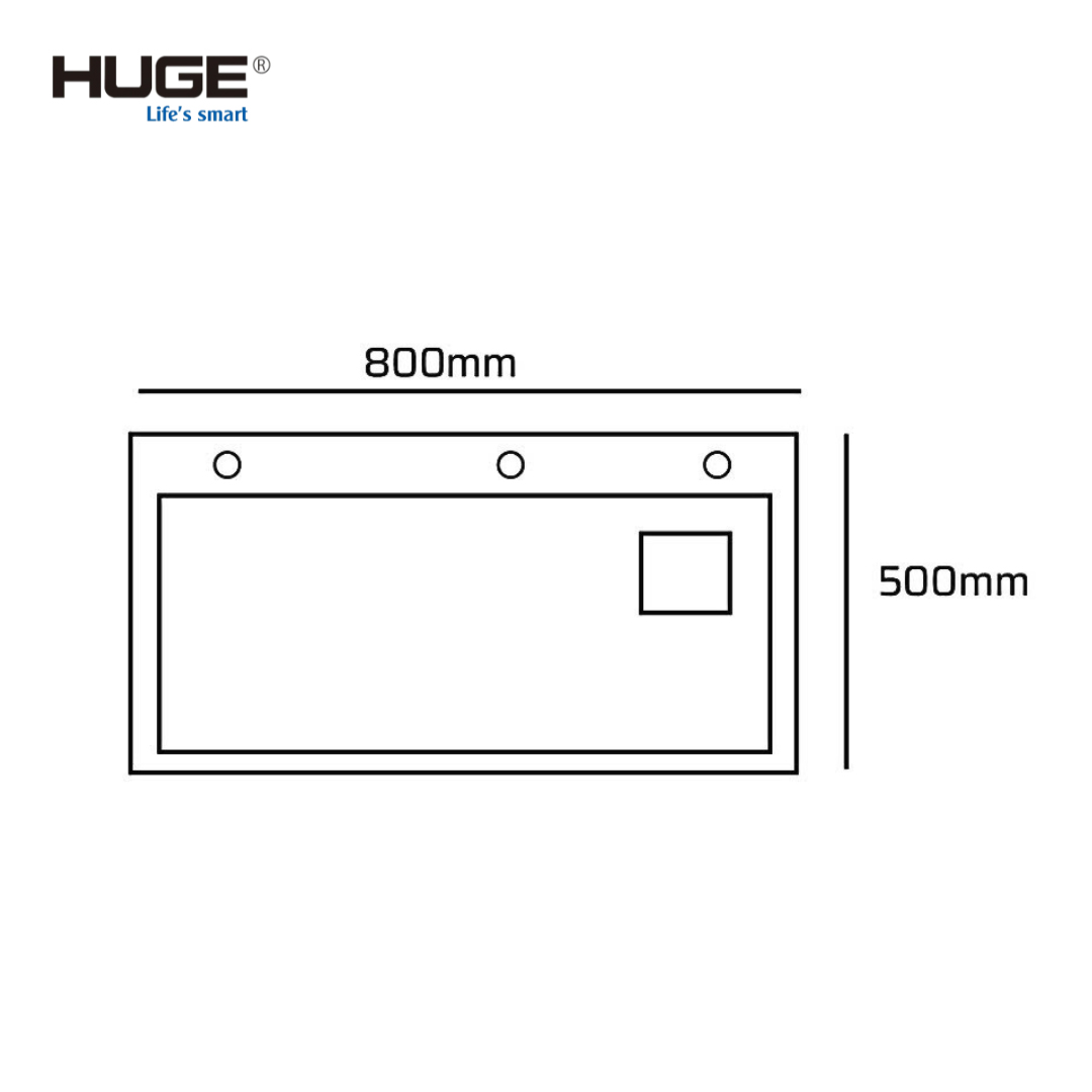Chậu rửa chén Huge H-KS8050 mang đến không gian sử dụng thoải mái hơn bao giờ hết