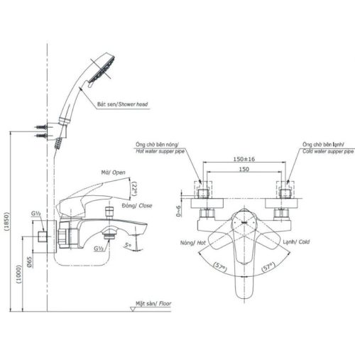 củ sen toto TBG09302VA