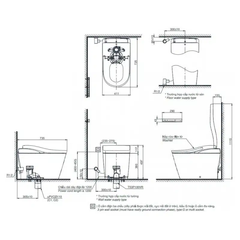 Bồn Cầu Thông Minh TOTO CS911VT/TCF87120GAA