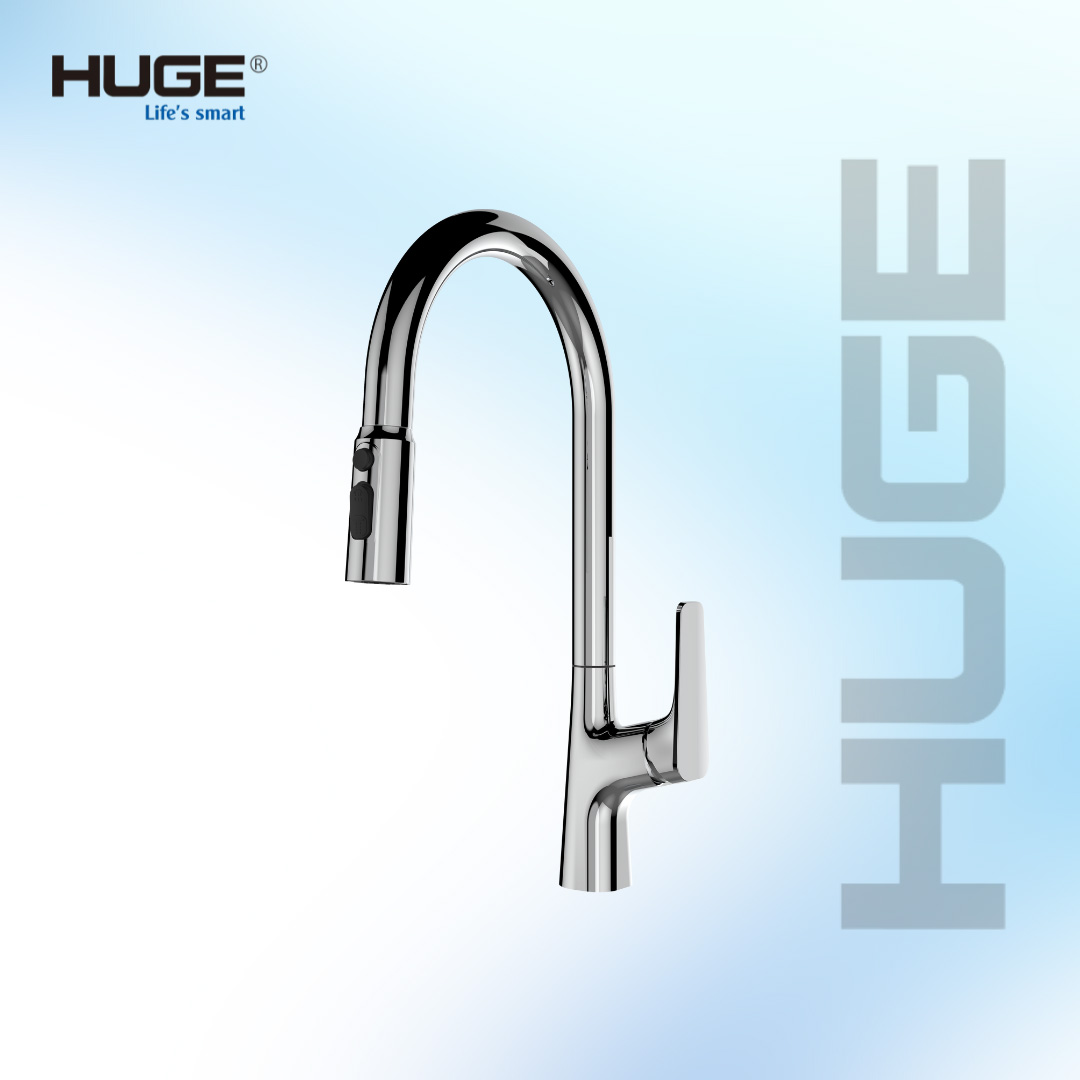 Vòi rửa bát Huge H-V2811P – một sự kết hợp hoàn hảo giữa thiết kế tinh tế, chức năng đa dạng