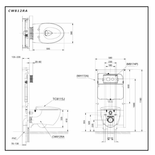 bản vẽ CW812RA TCF4911Z
