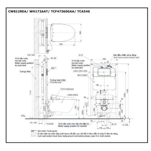 bản vẽ CW812REA TCF47360GAA