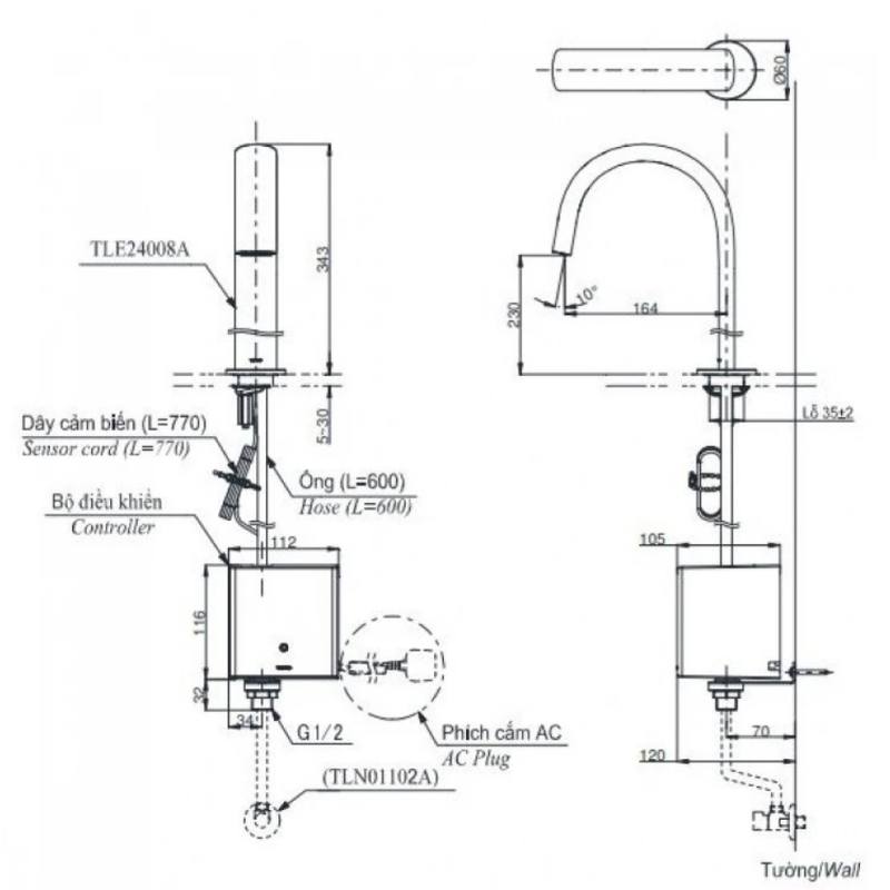 TLE24008VTLE04502A1TLN01102A (2) bản vẽ TLE24008V/TLE04502A1/TLN01102A