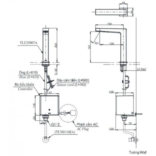 bản vẽ TLE25007V