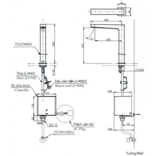TLE25008V/TLE01502A1/TLN01102A