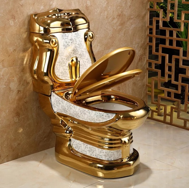 Bồn Cầu Vàng 24K HUGE H-BC9999G