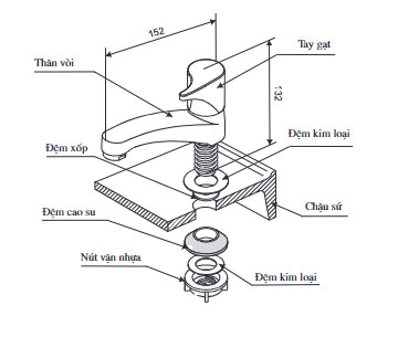 Vòi Chậu Rửa Lạnh Inax LFV-13B - Ảnh 3