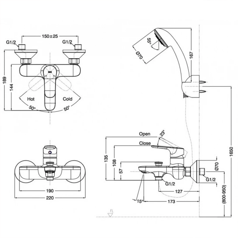 Vòi Sen Inax BFV-1403S-3C - Ảnh 2